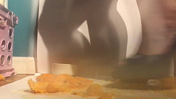 Sexy girl with lovely feet tramples sploshes her cookies Sexy girl with lovely feet tramples sploshes her cookies