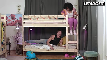 Sexy ebony babe romy indy interracial anal fuck with bwc horny hostel