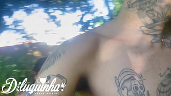 Fucking the naughty woman in a risky situation in a public place we were almost caught by homeless people