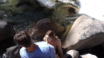 I meet a tourist and she gives me a blowjob in the mountains
