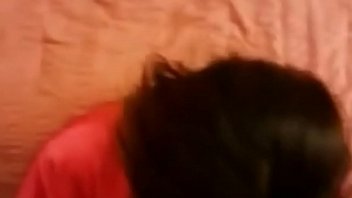 Brunette gives a pov blowjob