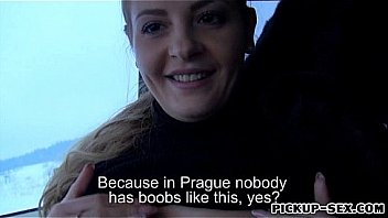 Big boobs amateur czech girl alexa pussy fucked in the car