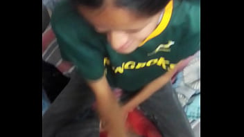 Nice petite step daughter likes to play with her step dad's huge cock it won't even fit in her small tiny pussy