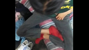 Nice petite step daughter likes to play with her step dad's huge cock it won't even fit in her small tiny pussy