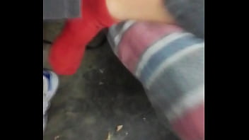 Nice petite step daughter likes to play with her step dad's huge cock it won't even fit in her small tiny pussy