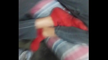 Nice petite step daughter likes to play with her step dad's huge cock it won't even fit in her small tiny pussy