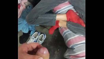 Nice petite step daughter likes to play with her step dad's huge cock it won't even fit in her small tiny pussy