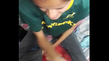 Nice petite step daughter likes to play with her step dad's huge cock it won't even fit in her small tiny pussy