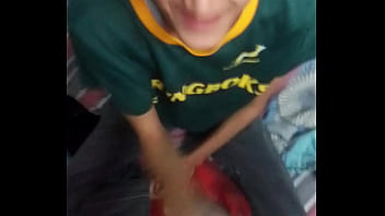 Nice petite step daughter likes to play with her step dad's huge cock it won't even fit in her small tiny pussy