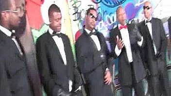 Blonde Blows Group Of Black Men thumbnail