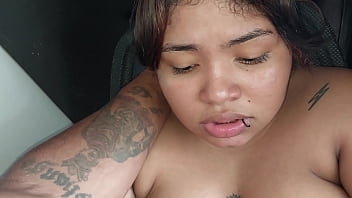 Jassi with her face full of semen