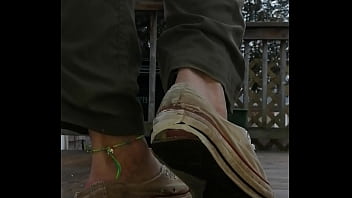 Slutty cum sneakers
