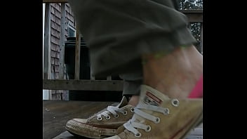 Slutty cum sneakers