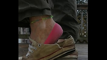 Slutty cum sneakers