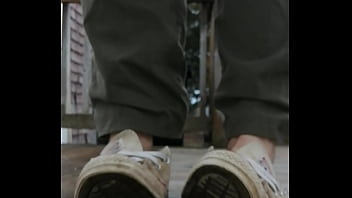 Slutty cum sneakers