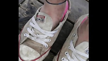 Slutty cum sneakers