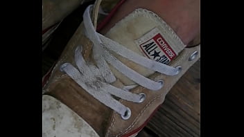 Slutty cum sneakers