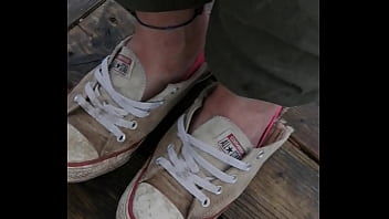 Slutty cum sneakers