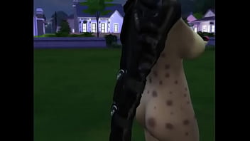 Furry public gangbang