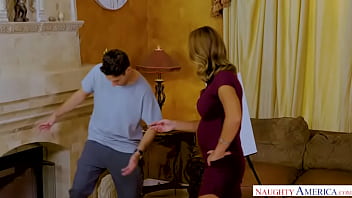 A wild sexy cougar artist proves creativity in riding a cock