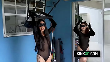 House owner fucks three teen burglars