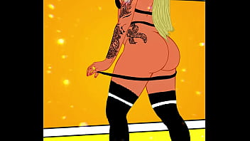 Big booty trans queen wiggling her huge dick on photoshoot