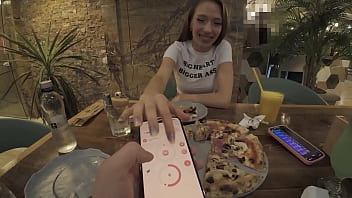 He took control of my vibrator on a date and give me multiple orgasms