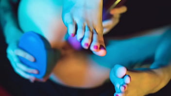 Foot worship dirty talk & anal with toy