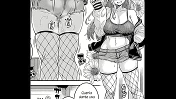 Ella tiene enormes tetas y ropa ajustada