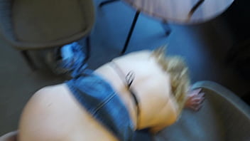 Blonde milf in black stockings getting fucked