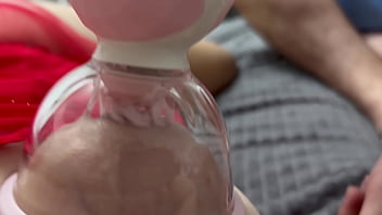 The vacuum tongue licked my nipples so sweetly