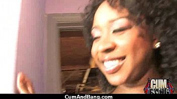 Black girl sucks many white cocks in redneck group 27