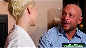 Hot japanesse masseuse plays with big cock 21