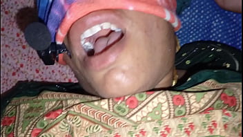 My stepsister's husband returns from a trip and i give him a good welcome