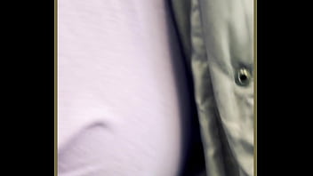 Milf has no bra in exhibitionist dare