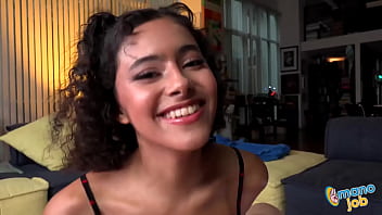 Dani diaz drops on her knees and worships her teachers meat