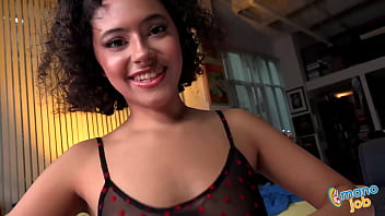 Dani diaz drops on her knees and worships her teachers meat