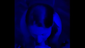 Huge dick blowjob in panty