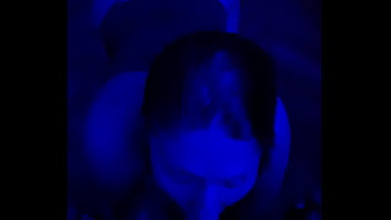 Huge dick blowjob in panty