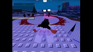 Roblox girl getting her carrot for the day