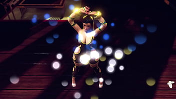 Curvy chun li in lewd bodysuit dance and tease you