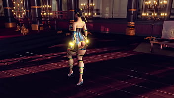 Curvy chun li in lewd bodysuit dance and tease you