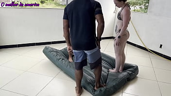 Boy did he do well after helping two whores with a very easy task to make up for it they let him fuck them hard