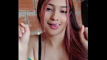 Porn actress touches her tasty pussy