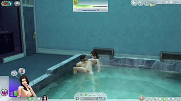 Girl pov and commentary of treasures of nadia pt 2 and then cumming to sims gameplay at the end