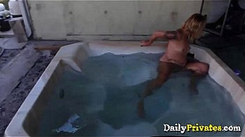 Wet soaking blonde adorable keagan primal pov