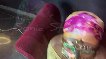 Omg my step dad caught me at the club tonight i had no choice but to suck off his fat cock to keep him quiet