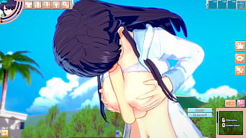 Коми перестала стесняться и потрахалась на пляже