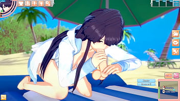 Коми перестала стесняться и потрахалась на пляже