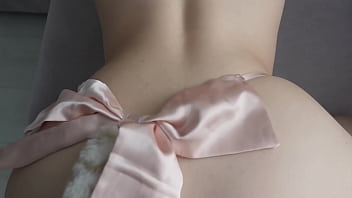 The stepsister in the sexy cat costume seduced me